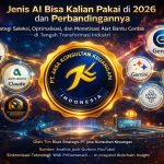JENIS AI BISA KALIAN PAKAI DI 2026 DAN PERBANDINGANNYA STRATEGI SELEKSI, OPTIMALISASI, DAN MONETISASI ALAT BANTU CERDAS DI TENGAH TRANSFORMASI INDUSTRI OLEH: TIM RISET STRATEGIS – PT JASA KONSULTAN KEUANGAN