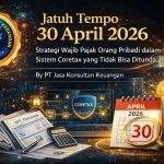 JATUH TEMPO 30 APRIL 2026: STRATEGI WAJIB PAJAK ORANG PRIBADI DALAM SISTEM CORETAX YANG TIDAK BISA DITUNDA BY PT JASA KONSULTAN KEUANGAN