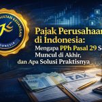 Pajak Perusahaan di Indonesia: Mengapa PPh Pasal 29 Sering Muncul di Akhir, dan Apa Solusi Praktisnya  By PT Jasa Konsultan Keuangan