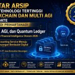 DAFTAR ARSIP MULTI TEHNOLOGI TERTINGGI BLOCKCHAIN DAN MULTI AGI TERUPDATE MILIK WIDI PRIHARTANADI Coretax, AGI, dan Quantum Ledger Arsitektur Financial Intelligence Otonom 2026 Dari Accounting Service Menuju Sistem Keuangan Berdaulat Digital Oleh PT Jasa Konsultan Keuangan
