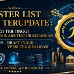 Master List Arsip Terupdate : Teknologi Tertinggi Blockchain & Arsitektur Keuangan Status : Draft Induk – Versi Cek & Validasi By PT Jasa Konsultan Keuangan